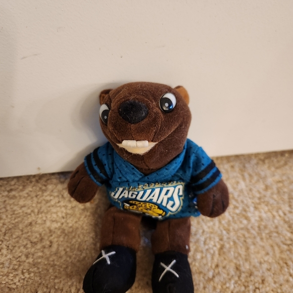 Beaver Plush Jaguars Jersey 9" - Picture 2 of 4